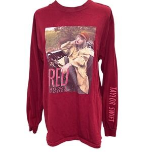 Taylor Swift Red Long Sleeve T-Shirt Large Official It Was Like Slow Motion